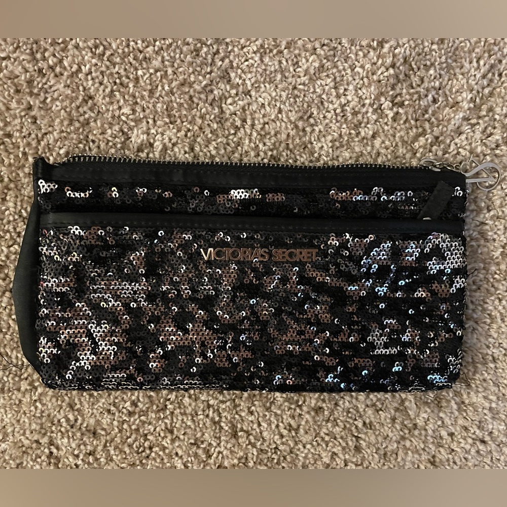 Victoria’s Secret Black Sequin Clutch